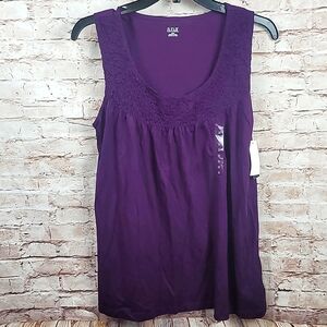 A.n.a. purple tank top Medium new nwt